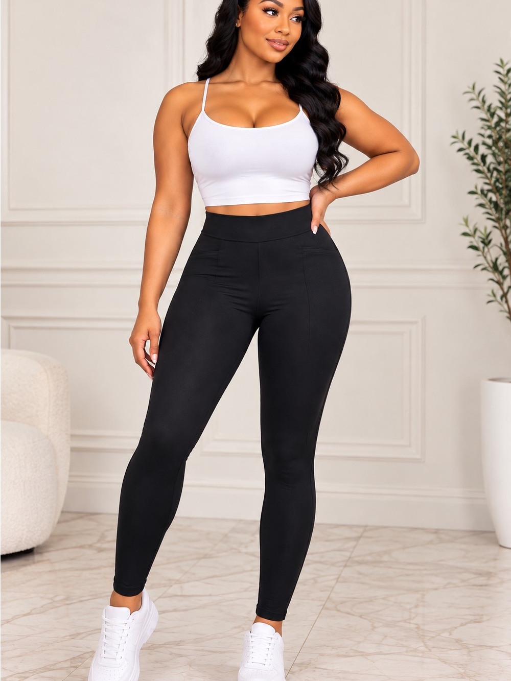 No Boundaries Black High-Waist Leggings